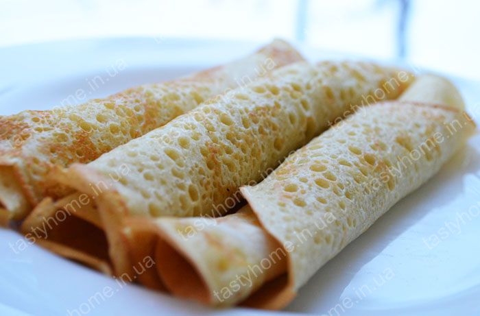 Заварные блины на кипятке