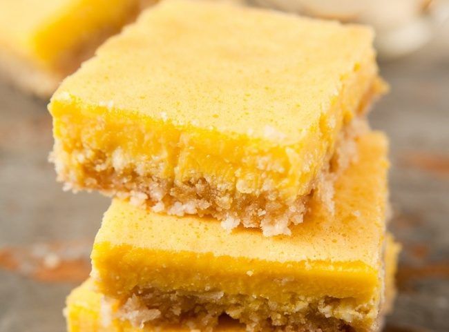 Лимонные бары (пирожные)