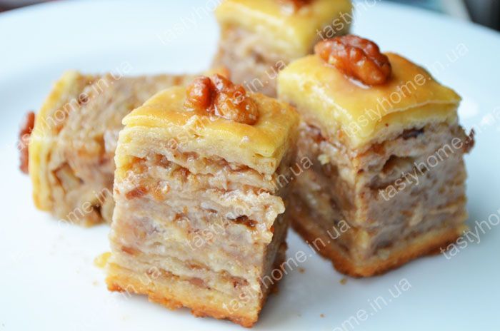 Пахлава медовая (пошагово)