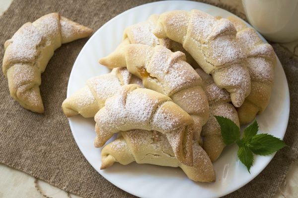 рогалики на сметане без масла