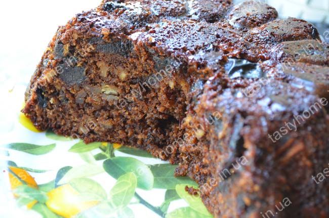 Кекс с сухофруктами и орехами. 