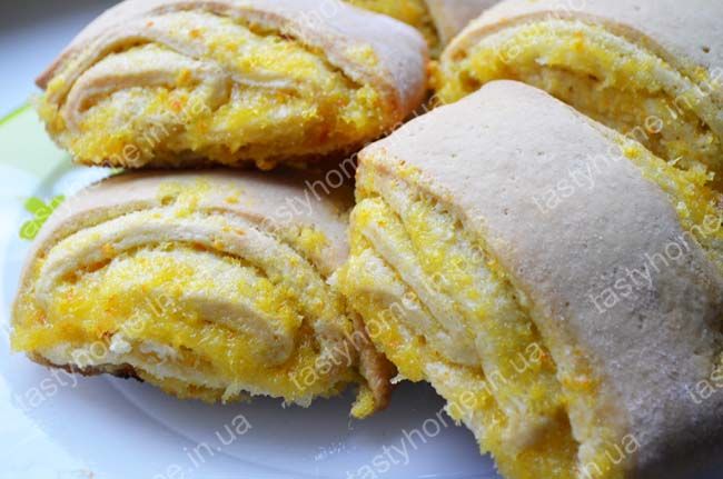 Мягкое печенье с апельсиновой начинкой