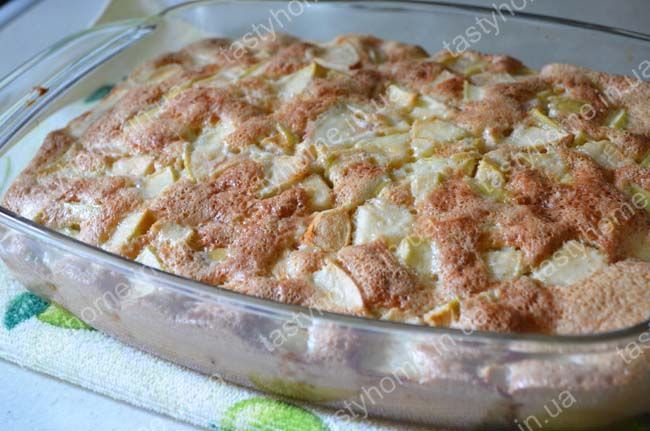 Классическая шарлотка с яблоками. 