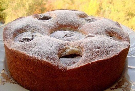 Пирог с шоколадными яблоками