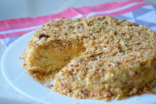 Слоёный "Наполеон" со сгущёнкой