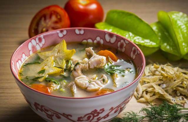 Классический рыбный рассольник с рисом или перловкой