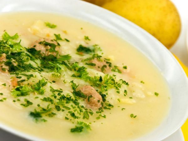 Английский суп с курицей
