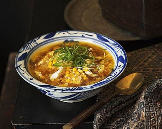Куриный суп с кукурузой