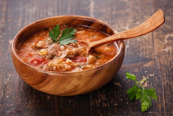 Суп харчо со свининой и рисом
