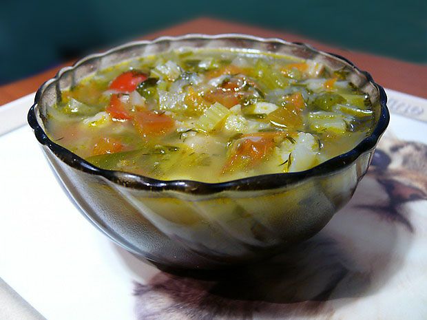 Овощной суп с кабачками