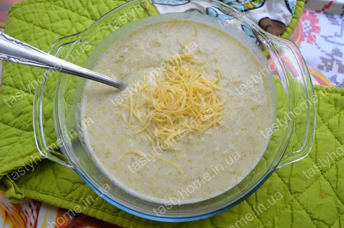 Сырный суп с брокколи