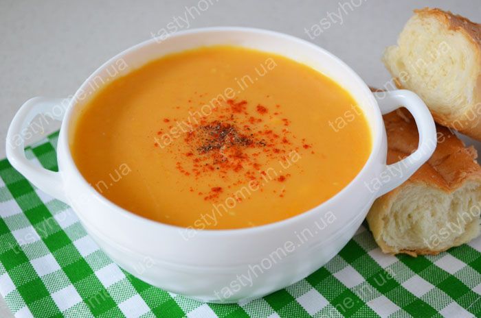 Тыквенный крем-суп с сыром
