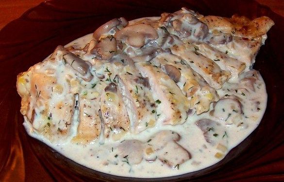 Рыба с грибами