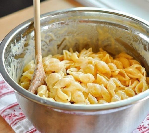 Макароны в сырном соусе