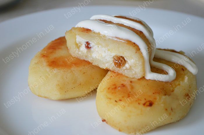 Манные зразы с творогом