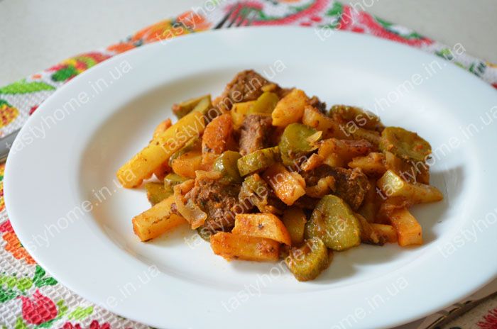 Азу по-татарски с картошкой