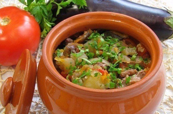 Чанахи с баклажанами