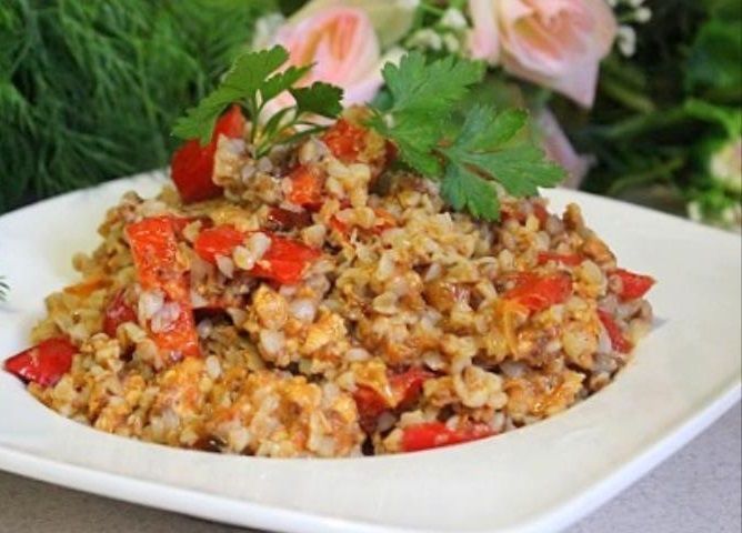 Гречневая каша с фаршем