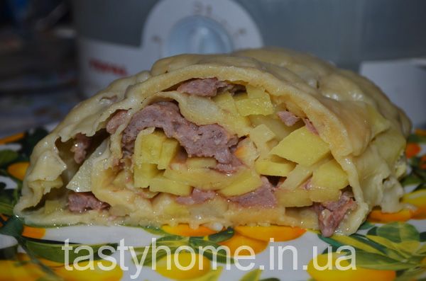 Ханум с мясом и картофелем