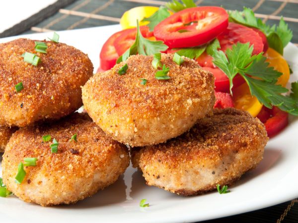 котлеты из фарша и овсяных хлопьев
