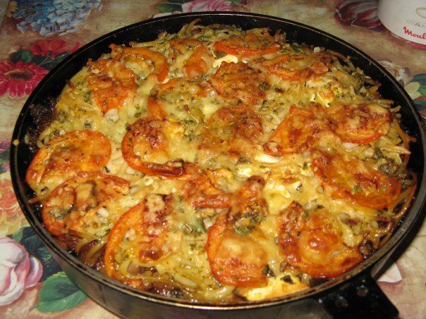 Мясная запеканка с капустой