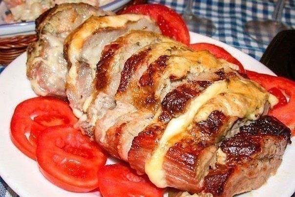 Свинина запечённая с сыром