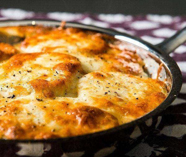 Картофель с молоком в духовке