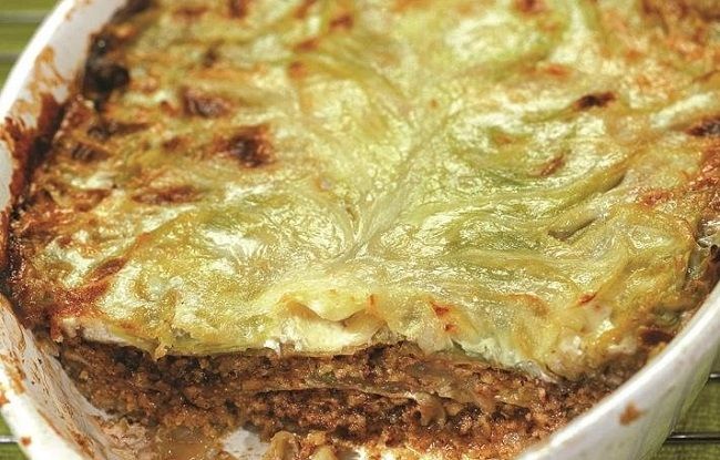 Лазанья из молодой капусты