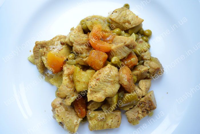 Куриное карри из грудок