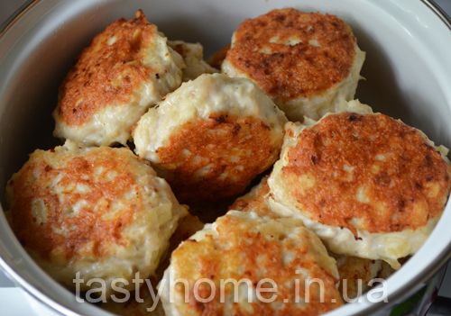 Куриные котлеты с картофелем