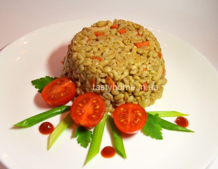 Перлотто с курицей