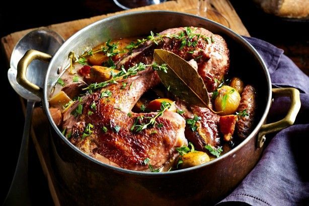 Петух в вине (coq au vin)