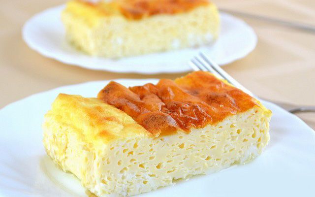 Пышный омлет в духовке