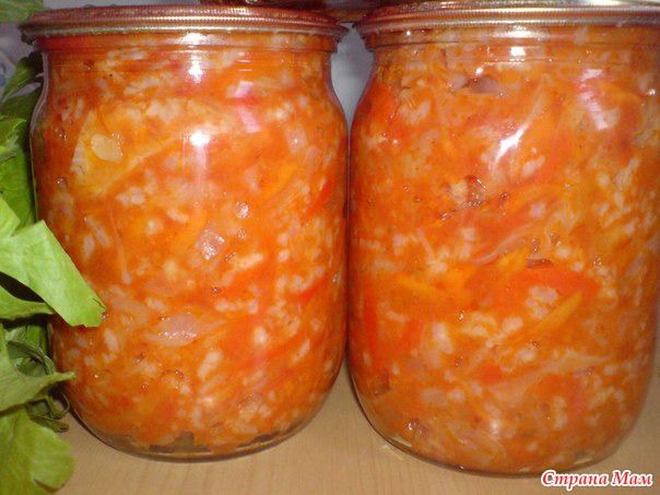 Овощной салат с рисом
