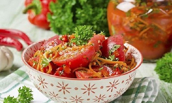 Помидоры по-корейски на зиму