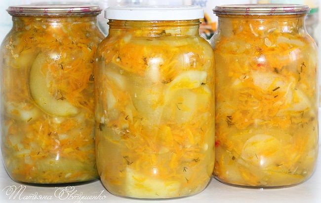 Салат из кабачков с морковью на зиму