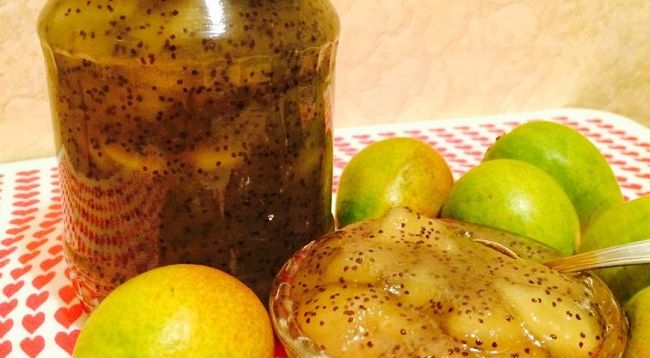 Варенье из груш с маком