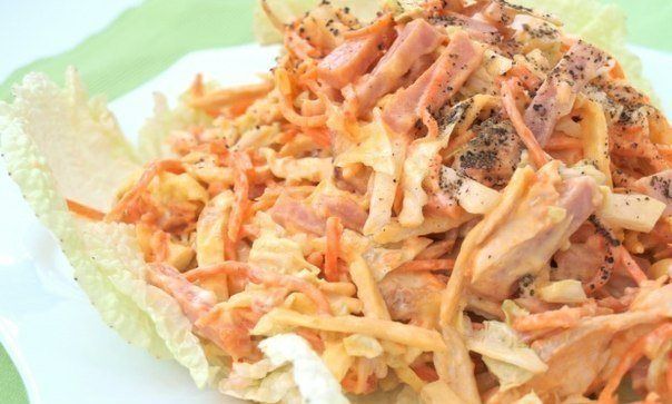 Салат "Анастасия" с корейской морковью