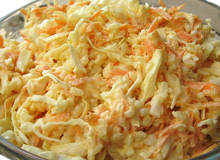 Капустный салат с рисом