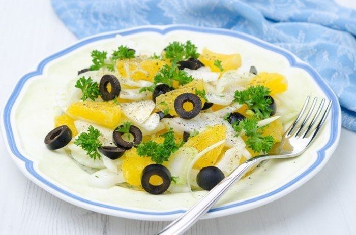 Салат из фенхеля с апельсином