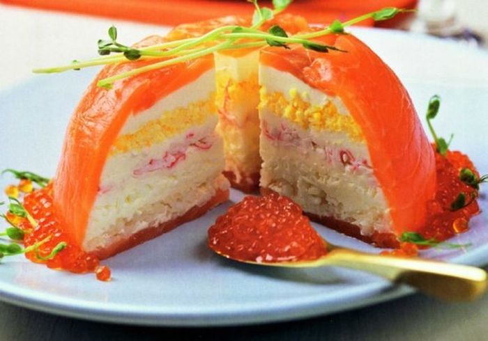 Рыбный торт