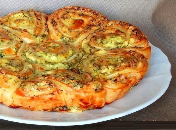 Закусочный пирог с сыром Фета