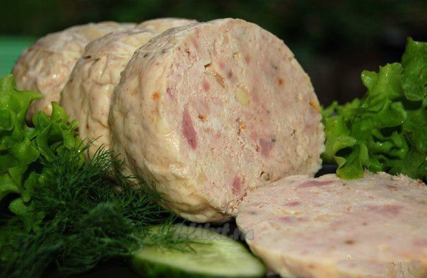 Домашняя куриная колбаса