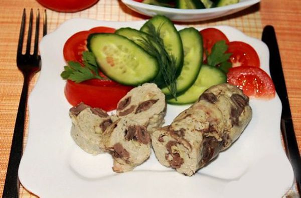  Куриные колбаски с сердцем
