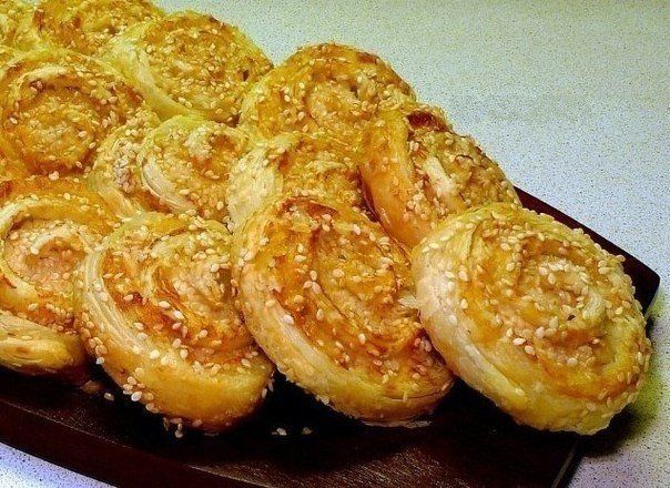 Слоёные рулеты с курицей