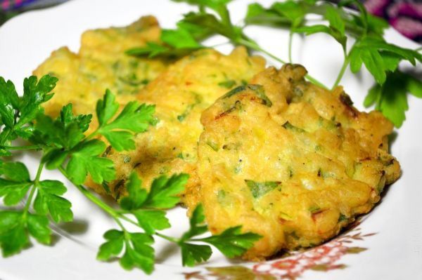 Луковые оладьи