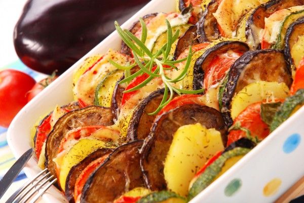 Рататуй с картофелем и сыром