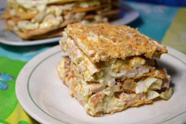Закусочный торт Наполеон